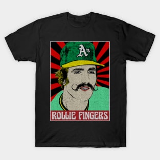 Rollie Fingers 80s Pop Art Fan Art T-Shirt